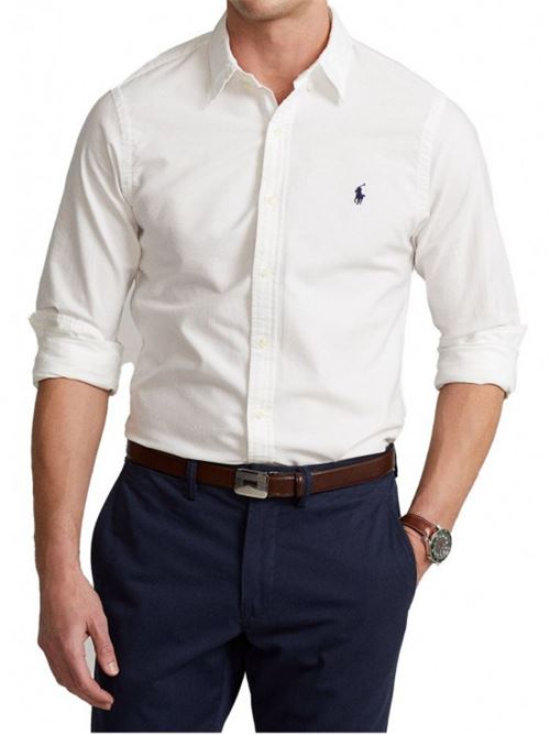 Camicia Uomo bianco con polsini con bottoni POLO RALPH LAUREN | 710832480002